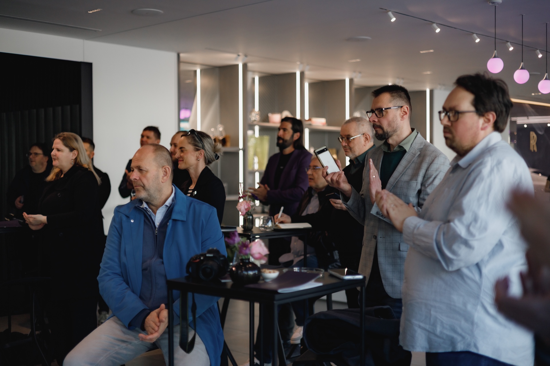 Na slavnostním otevření nového servisního střediska nechyběl ani zástupce GoldenRule.cz